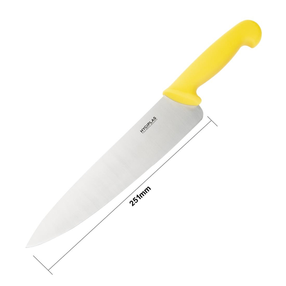 Hygiplas Kochmesser 25,5cm gelb 4 Hygiplas Kochmesser 25,5cm gelb