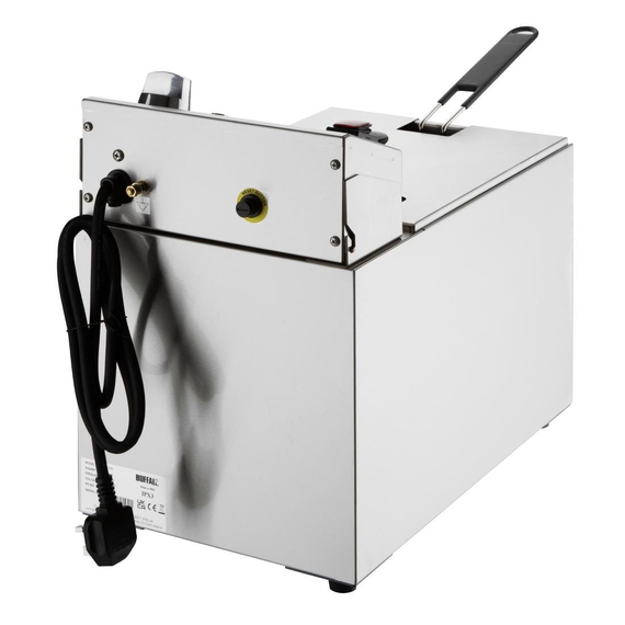 Buffalo Einzelne elektrische Fritteuse mit Timer 8Ltr 7 Buffalo Einzelne elektrische Fritteuse mit Timer 8Ltr
