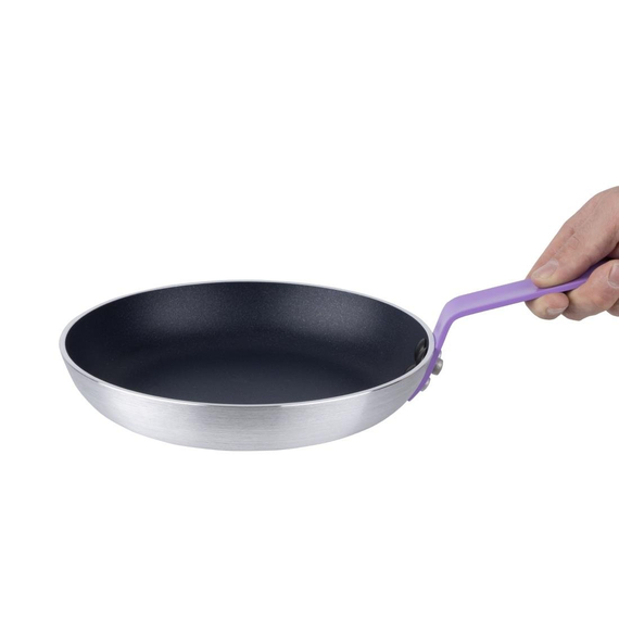 Hygiplas Teflon Platinum Plus antihaftbeschichtete Bratpfanne 240mm grün lila 4 Hygiplas Teflon Platinum Plus antihaftbeschichtete Bratpfanne 240mm grün lila