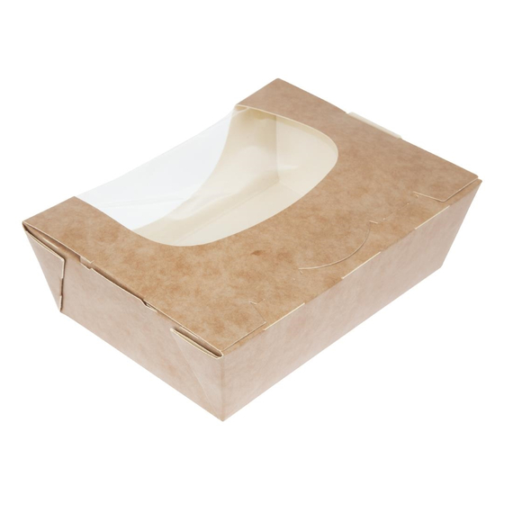 Colpac Zest Kompostierbare Salatboxen mit Sichtfenster 825ml (250 Stück) 2 Colpac Zest Kompostierbare Salatboxen mit Sichtfenster 825ml (250 Stück)