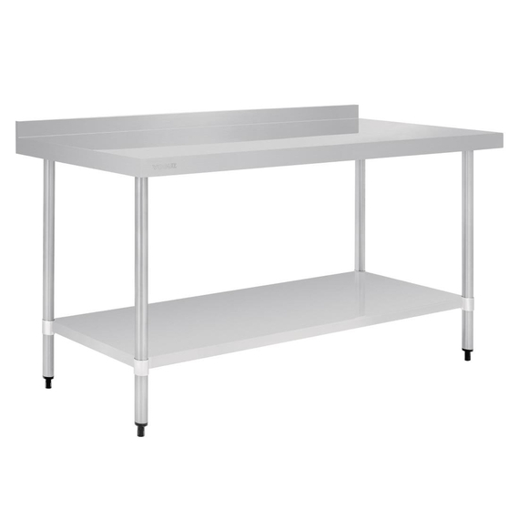 Vogue Arbeitstisch mit Aufkantung und Regalboden 180 x 70cm 3 Vogue Arbeitstisch mit Aufkantung und Regalboden 180 x 70cm