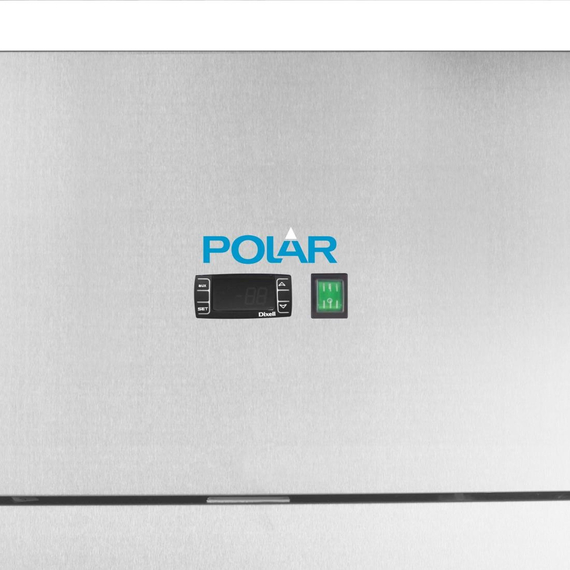 Polar Serie G Kühlschrank Edelstahl mit geteilten Türen 1200L 6 Polar Serie G Kühlschrank Edelstahl mit geteilten Türen 1200L