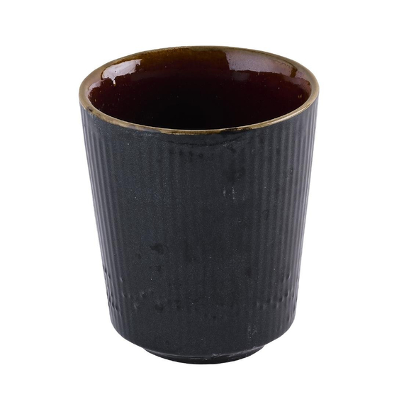 Churchill Tokyo, schwarze Tassen ohne Henkel, 118 ml, (12 Stück) 1 Churchill Tokyo, schwarze Tassen ohne Henkel, 118 ml, (12 Stück)