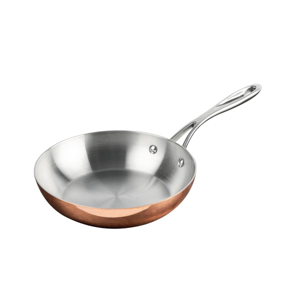 Vogue Cook Like A Pro 3-teiliges Tri-Wall-Kupfer-Kochgeschirr-Set 1 Vogue Cook Like A Pro 3-teiliges Tri-Wall-Kupfer-Kochgeschirr-Set