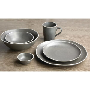 Olympia Chia tiefe Schalen grau 21cm (6 Stück)