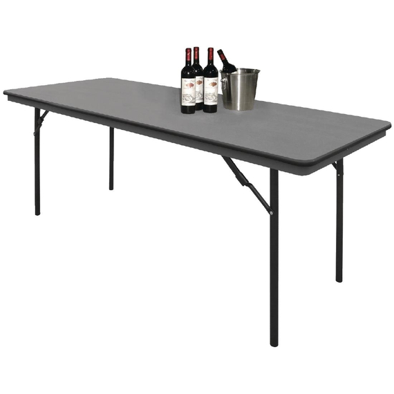 Bolero rechteckiger Klapptisch grau 183cm 2 Bolero rechteckiger Klapptisch grau 183cm