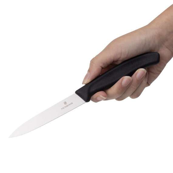 Victorinox Schälmesser Spitz 10cm Schwarz 4 Victorinox Schälmesser Spitz 10cm Schwarz