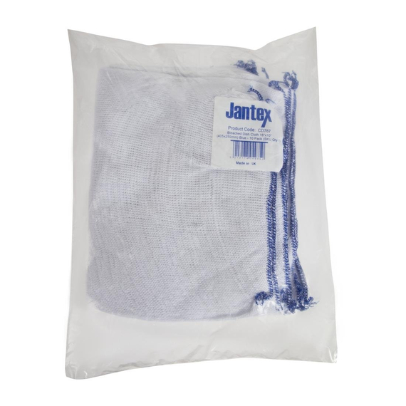 Jantex Spültücher mit blauen Rand (10 Stück) 4 Jantex Spültücher mit blauen Rand (10 Stück)