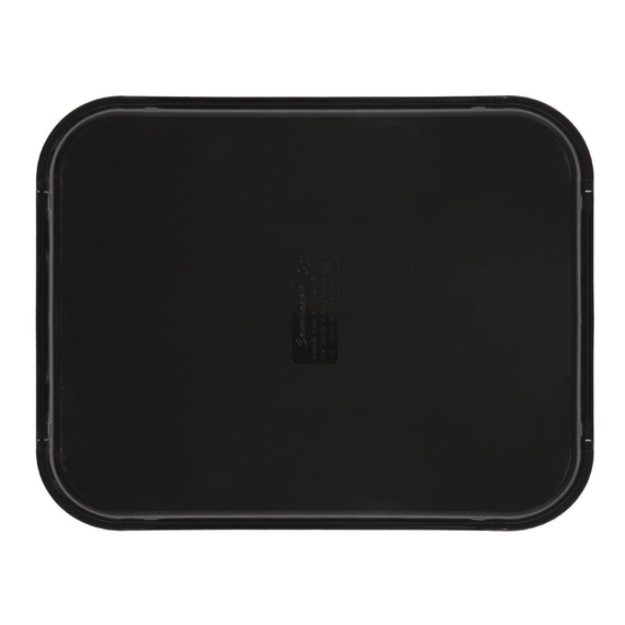Cambro Camtread rechteckiges rutschfestes Fiberglas Tablett schwarz 45,7cm 1 Cambro Camtread rechteckiges rutschfestes Fiberglas Tablett schwarz 45,7cm