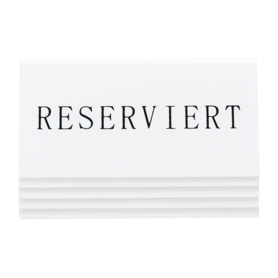Securit Reserviert Tischständer Deutsch: Reserviert (5 Stück) 4 Securit Reserviert Tischständer Deutsch: Reserviert (5 Stück)