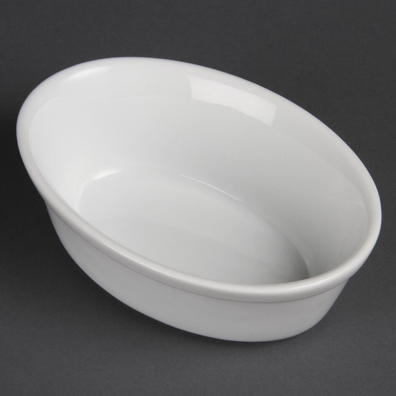 Olympia Whiteware ovale Auflaufformen 16,1cm (6 Stück) Olympia Whiteware ovale Auflaufformen 16,1cm (6 Stück)