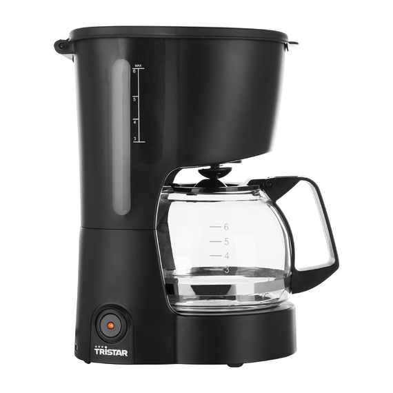 Tristar Kaffeemaschine 0,6 l Glaskanne 600 W 6 Tristar Kaffeemaschine 0,6 l Glaskanne 600 W
