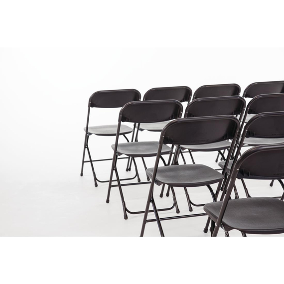 Bolero leichtgewichtige Klappstühle schwarz (10 Stück) 3 Bolero leichtgewichtige Klappstühle schwarz (10 Stück)