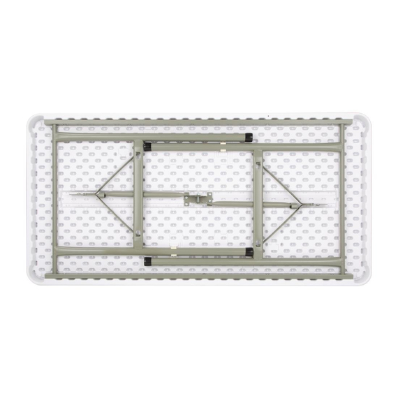 Bolero rechteckiger Klapptisch weiß 122cm 2 Bolero rechteckiger Klapptisch weiß 122cm