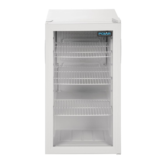 Polar C-Serie Kühlschrank mit Glastür zur Hälfte Weiß 6 Polar C-Serie Kühlschrank mit Glastür zur Hälfte Weiß