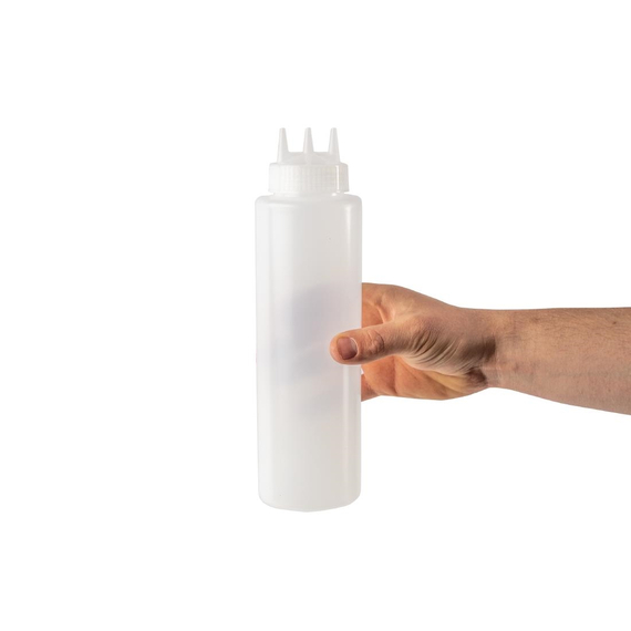 Vogue transparente Quetschflasche mit 3 Spritzdüsen 1L 3 Vogue transparente Quetschflasche mit 3 Spritzdüsen 1L