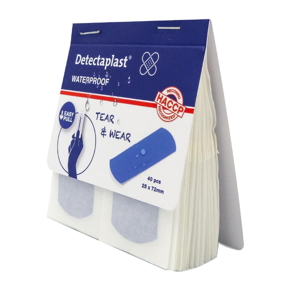 Detectaplast wasserdichtes Pflaster 25x72mm (100 Stück) 2 Detectaplast wasserdichtes Pflaster 25x72mm (100 Stück)