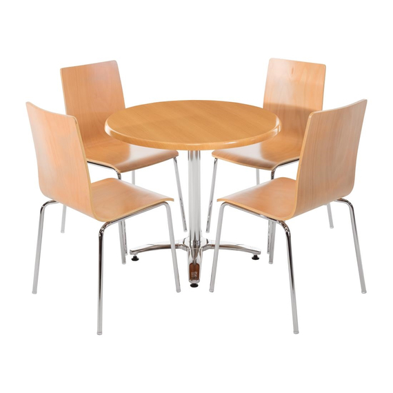 Bolero Tischfuß mit Fußkreuz Aluminium 68cm hoch 6 Bolero Tischfuß mit Fußkreuz Aluminium 68cm hoch