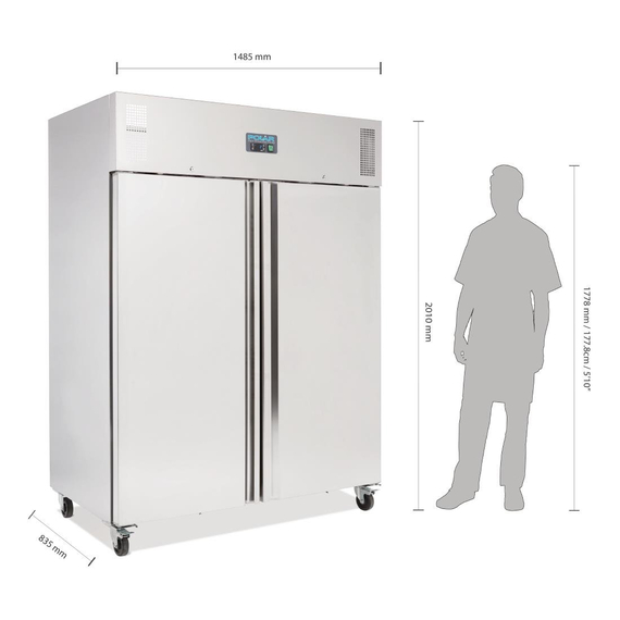 Polar Serie U Kühlschrank Edelstahl 1300L 3 Polar Serie U Kühlschrank Edelstahl 1300L