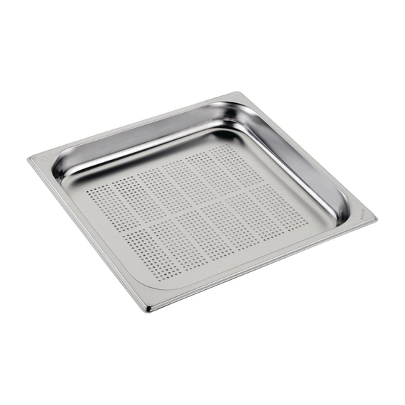 Gastro M gelochter GN-Behälter Edelstahl GN2/3 2cm Gastro M gelochter GN-Behälter Edelstahl GN2/3 2cm