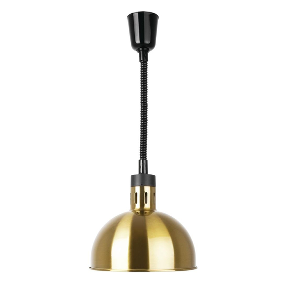 Buffalo ausziehbare runde Wärmelampe mit Gold-Finish Buffalo ausziehbare runde Wärmelampe mit Gold-Finish