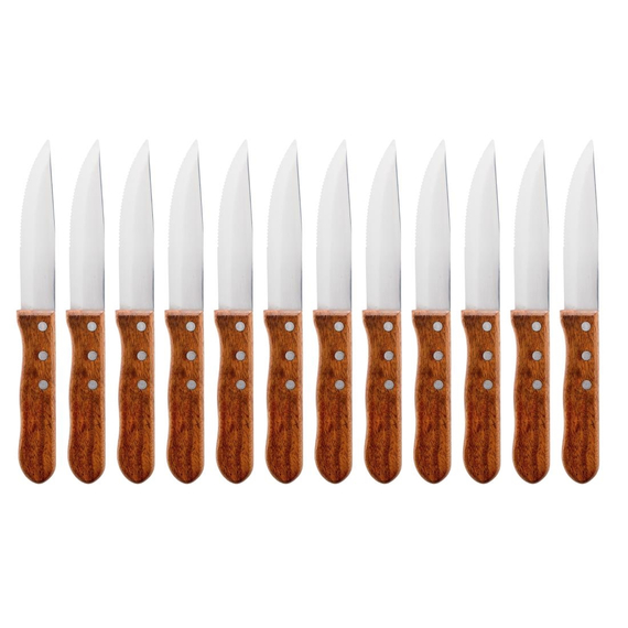 Olympia Jumbo Steakmesser mit Holzgriff 12,5cm (12 Stück) 2 Olympia Jumbo Steakmesser mit Holzgriff 12,5cm (12 Stück)