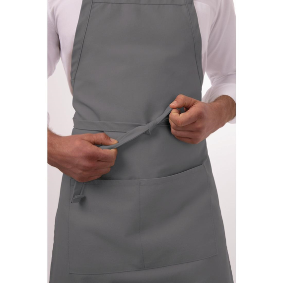 Chef Works Lätzchenschürze Grau 4 Chef Works Lätzchenschürze Grau