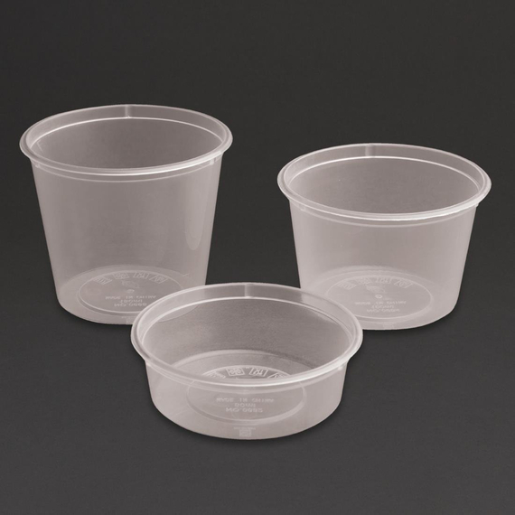 Fiesta, recycelbarer Kunststoff, mikrowellengeeignet, 100 ml/3,5 oz (100 Stück) 3 Fiesta, recycelbarer Kunststoff, mikrowellengeeignet, 100 ml/3,5 oz (100 Stück)