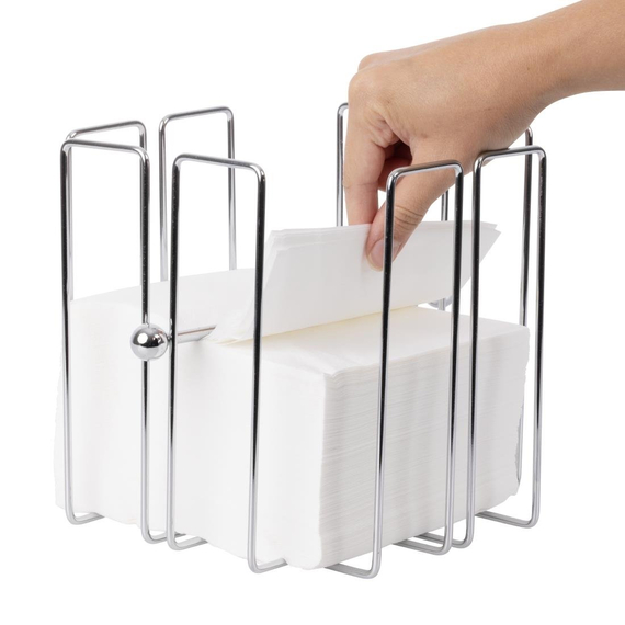 Olympia Serviettenhalter mit Gewicht 19 x 19cm 3 Olympia Serviettenhalter mit Gewicht 19 x 19cm