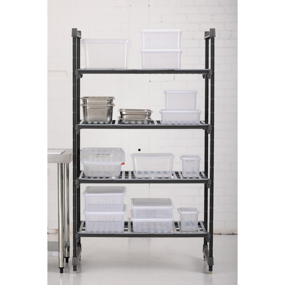 Cambro Stationary Belüftetes Regal mit 4 Ablagen Starter 183 x 107 x 61cm 6 Cambro Stationary Belüftetes Regal mit 4 Ablagen Starter 183 x 107 x 61cm