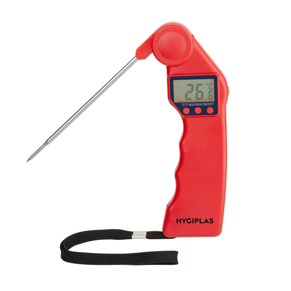 Hygiplas Easytemp Farbcodiertes rotes Thermometer Hygiplas Easytemp Farbcodiertes rotes Thermometer