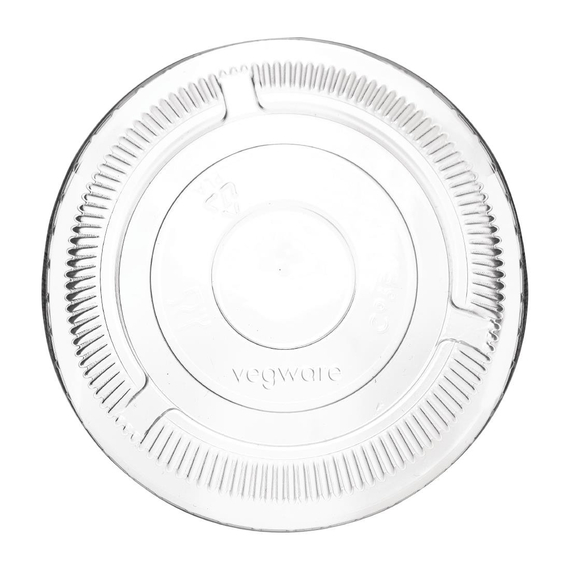 Vegware-Deckel für kompostierbare Softdrinkbecher der Serie 96 (1000 Stück) Vegware-Deckel für kompostierbare Softdrinkbecher der Serie 96 (1000 Stück)