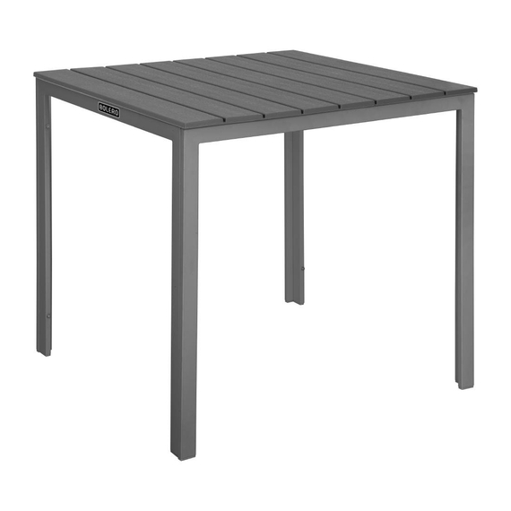 Bolero Valletta Grau Geschlitzter Outdoor Tisch 780mm Bolero Valletta Grau Geschlitzter Outdoor Tisch 780mm