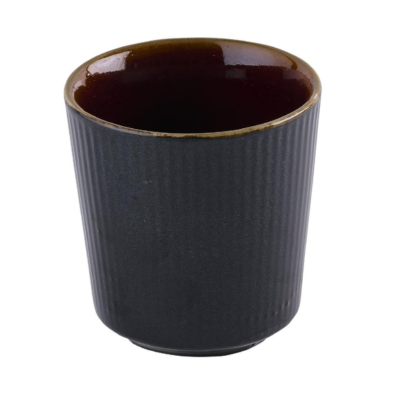 Churchill Tokyo, schwarze Tassen ohne Henkel, 295 ml, (12 Stück) 1 Churchill Tokyo, schwarze Tassen ohne Henkel, 295 ml, (12 Stück)