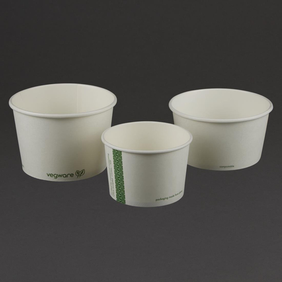 Vegware kompostierbare Suppen- und Universalbecher 45,4cl (500 Stück) Vegware kompostierbare Suppen- und Universalbecher 45,4cl (500 Stück)