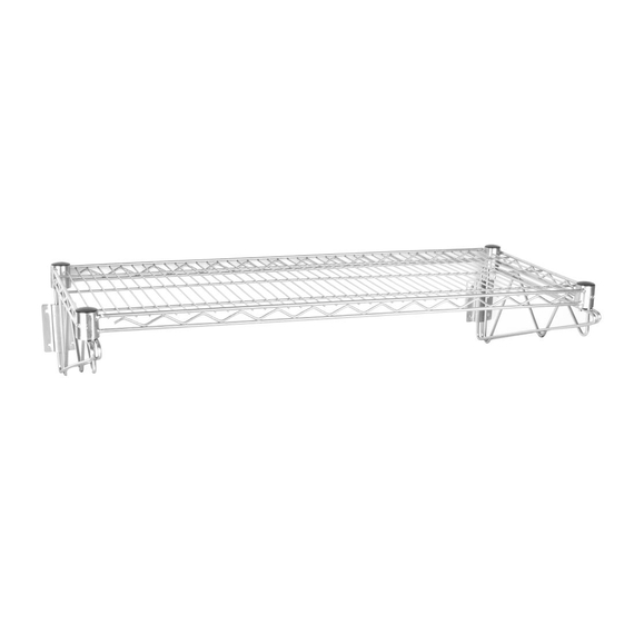 Vogue Gitterwandregal mit Halterungen 122cm breit 1 Vogue Gitterwandregal mit Halterungen 122cm breit