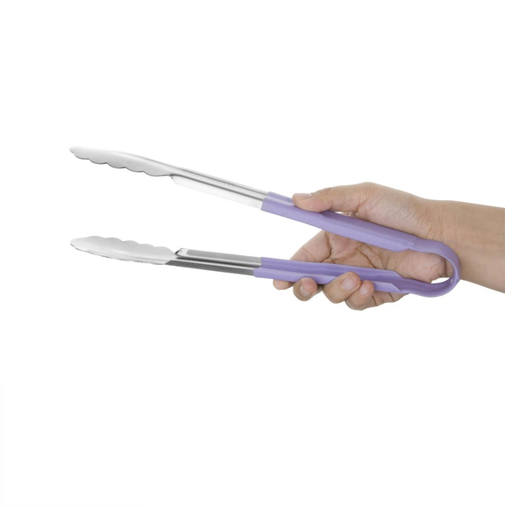Hygiplas farbkodierte Servierzange violett 30cm 1 Hygiplas farbkodierte Servierzange violett 30cm