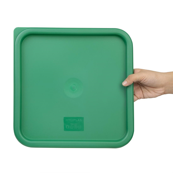 Hygiplas Deckel quadratisch für Vorratsbehälter 10 und 15L grün 4 Hygiplas Deckel quadratisch für Vorratsbehälter 10 und 15L grün