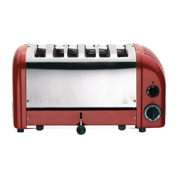 Dualit Toaster 60154 rot 6 Schlitze Dualit Toaster 60154 rot 6 Schlitze