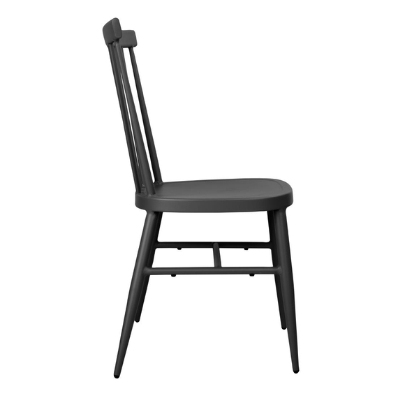 Bolero Windsor Aluminium-Stühle, Schwarz, 4 Stück 1 Bolero Windsor Aluminium-Stühle, Schwarz, 4 Stück