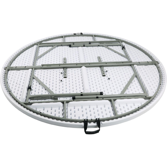 Bolero runder Klapptisch weiß 183cm 3 Bolero runder Klapptisch weiß 183cm