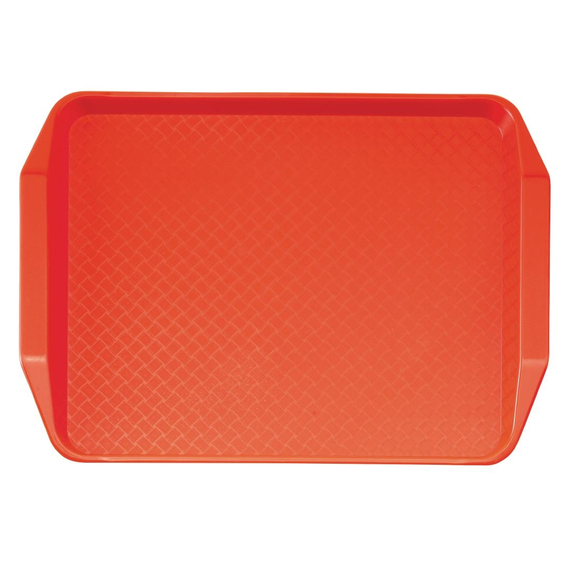 Cambro Polypropylen Fastfood Serviertablett mit Griffen rot 43x30cm 1 Cambro Polypropylen Fastfood Serviertablett mit Griffen rot 43x30cm