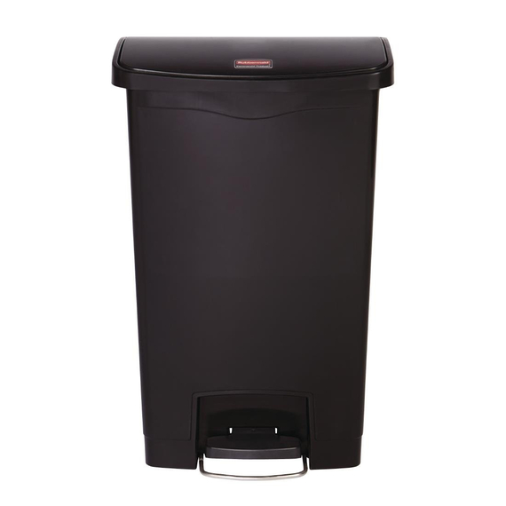 Rubbermaid Slim Jim Front Step Pedaleimer schwarz 50L 1 Rubbermaid Slim Jim Front Step Pedaleimer schwarz 50L