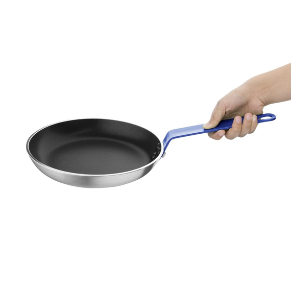 Hygiplas Aluminium Antihaft-Teflon Platinum Plus Bratpfanne mit Blauem Griff 24cm 1 Hygiplas Aluminium Antihaft-Teflon Platinum Plus Bratpfanne mit Blauem Griff 24cm