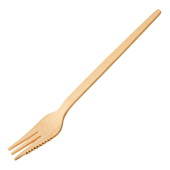 Sier Einweg-Snackgabel Bambus 135 mm (100 Stück) Sier Einweg-Snackgabel Bambus 135 mm (100 Stück)