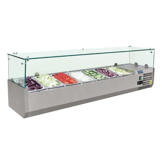Polar Serie G Aufsatzkühlvitrine 7 x GN1/4 Polar Serie G Aufsatzkühlvitrine 7 x GN1/4