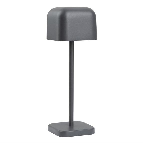 Olympia Lucca Tischlampe Quadratische Kuppel Grau 200mm Olympia Lucca Tischlampe Quadratische Kuppel Grau 200mm