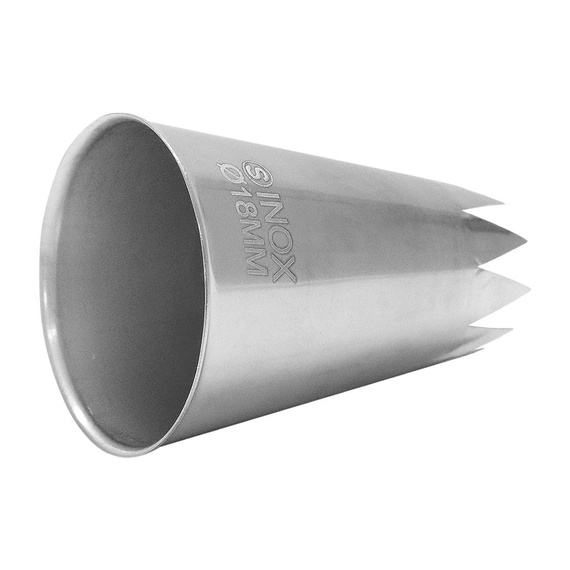Schneider Edelstahl Sterntülle 18mm 2 Schneider Edelstahl Sterntülle 18mm