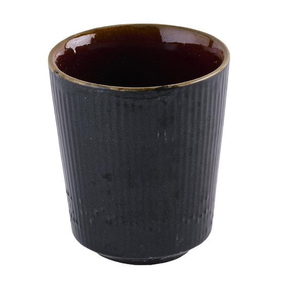 Churchill Tokyo, schwarze Tassen ohne Henkel, 354 ml, (12 Stück) 1 Churchill Tokyo, schwarze Tassen ohne Henkel, 354 ml, (12 Stück)