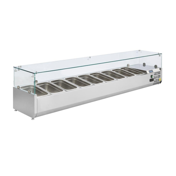 Polar Serie G Aufsatzkühlvitrine für 9x GN1/3 1 Polar Serie G Aufsatzkühlvitrine für 9x GN1/3